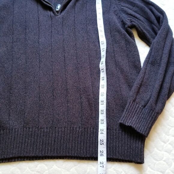 Oscar de la Renta sweater quarter zip jumper knit - Picture 6 of 9